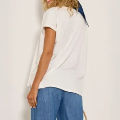 FIVE Tee Shirt in Blue/Meringue