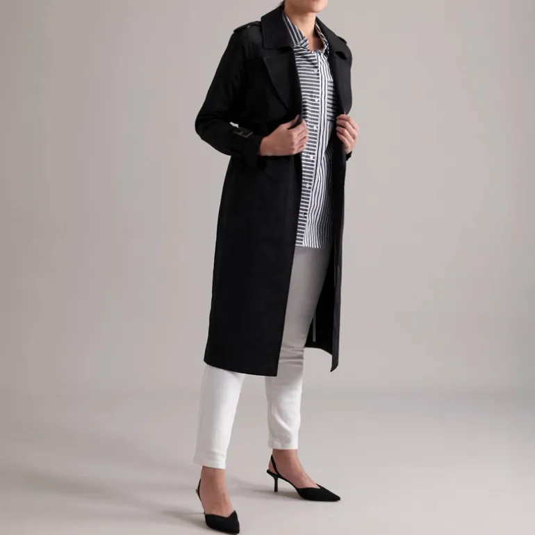 FOIL Elementary Trench Coat in Black