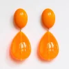 FRANCINE BRAMLI Cuba Earrings in Orange Fluo