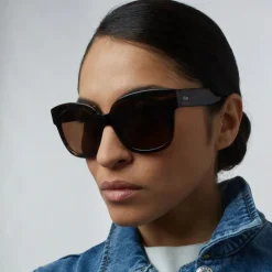 GLAS Chloe Sunglasses in Dark Brown