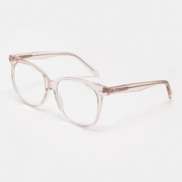 GLAS Maya Reading Glasses in Rose Quartz