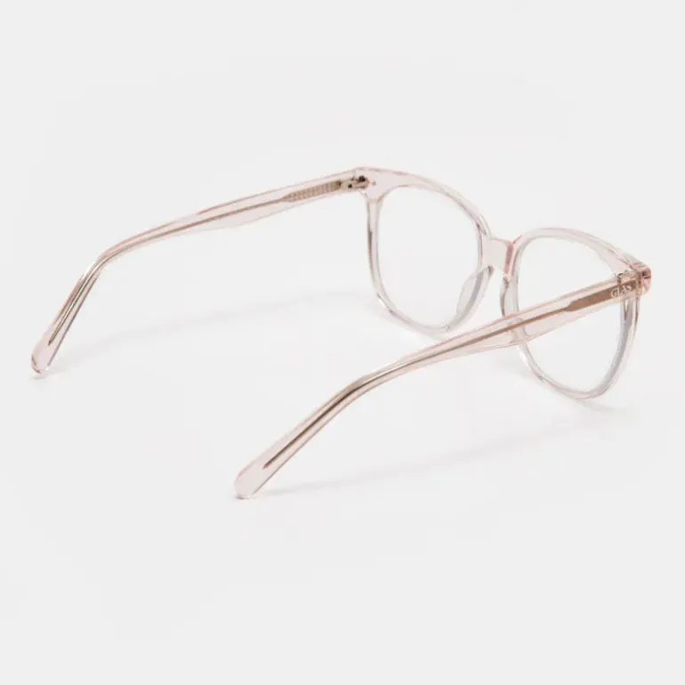 GLAS Maya Reading Glasses in Rose Quartz
