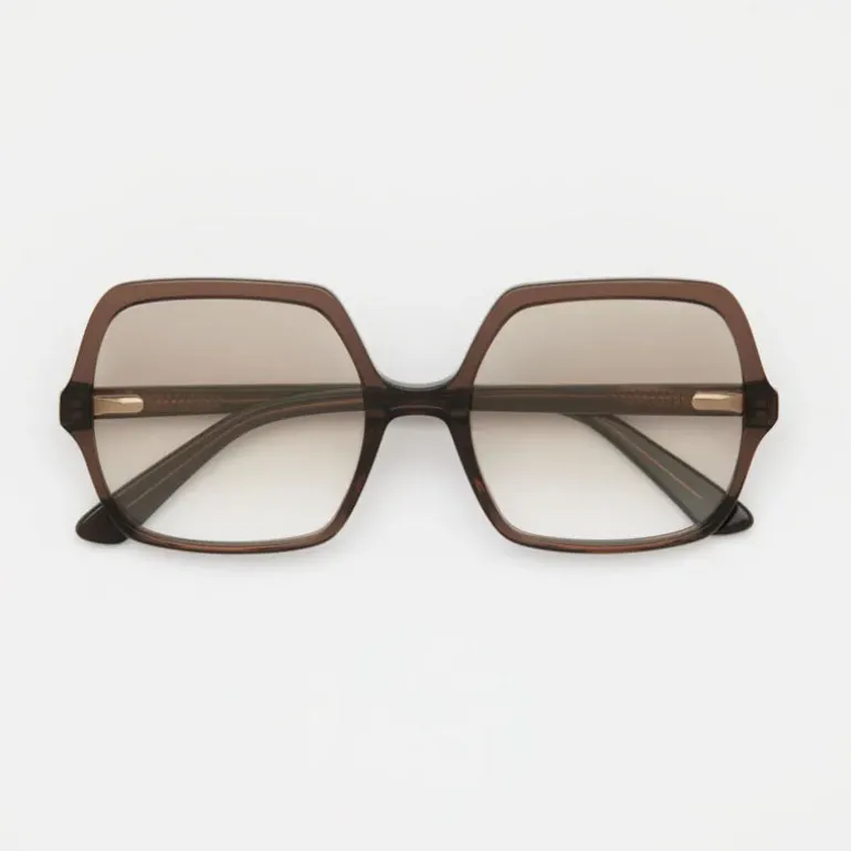 GLAS Natalie Tinted Reading Glasses in Dark Brown