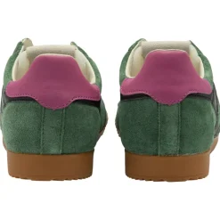 GOLA Elan Trainers in Evergreen/Black/Fuchsia