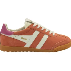 GOLA Elan Trainers in Hot Coral/Off White/Fuchsia