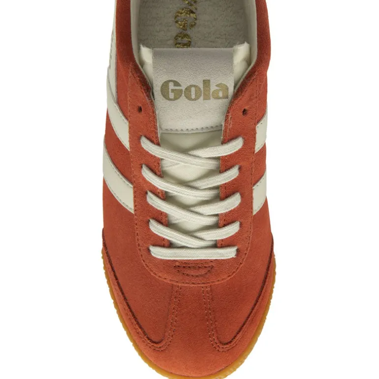 GOLA Elan Trainers in Hot Coral/Off White/Fuchsia