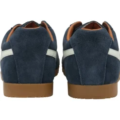 GOLA Harrier Suede Trainers in Navy/Off White/Moody Orange