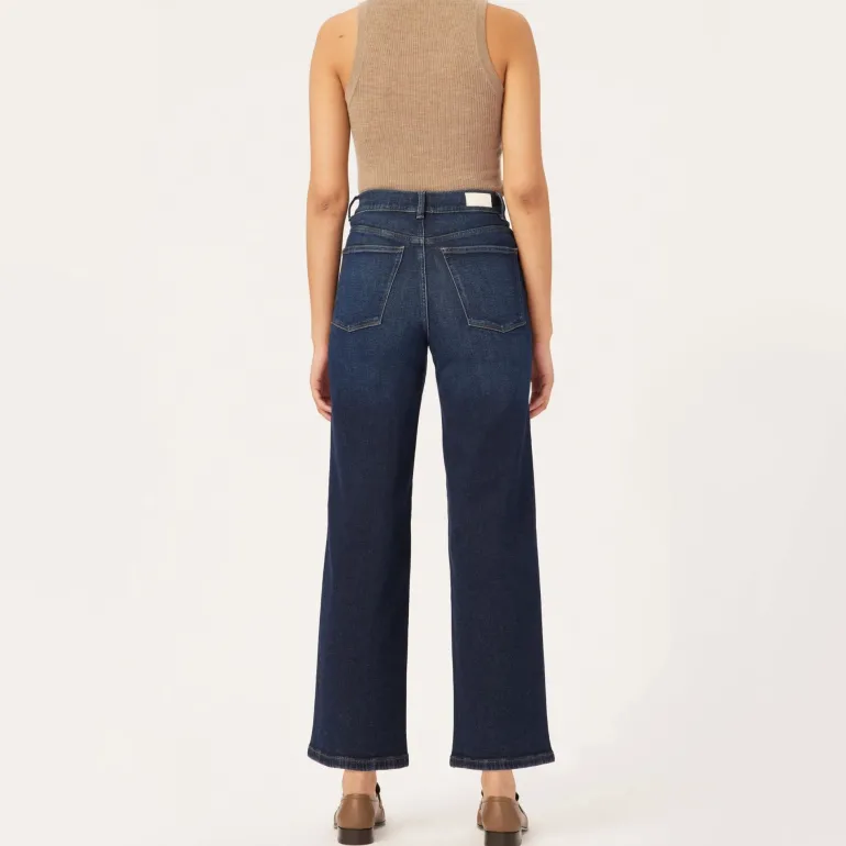 Hepburn Wide Leg Jeans in Mediterranean | Collen & Clare