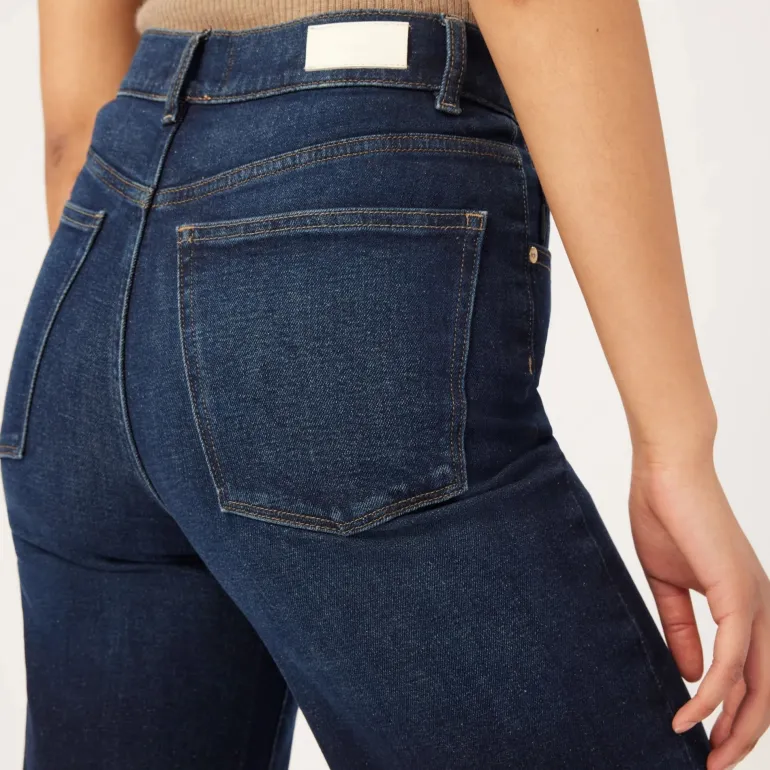 Hepburn Wide Leg Jeans in Mediterranean | Collen & Clare