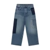 HEYANNO MMHPure Deconstructed Jeans in Light Blue