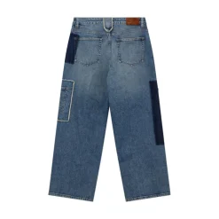 HEYANNO MMHPure Deconstructed Jeans in Light Blue