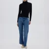 IRIS & WOOL Wool Roll Neck in Black