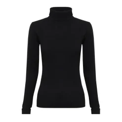 IRIS & WOOL Wool Roll Neck in Black