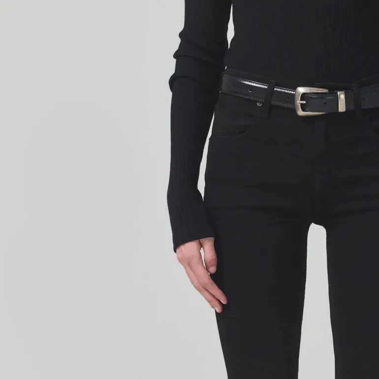 Isola Flare Jeans in Plush Black | Collen & Clare