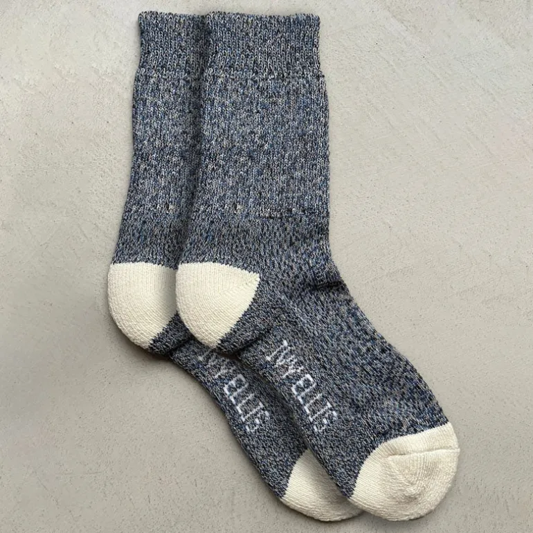 IVY ELLIS Ladies Voyager Yosemite Socks in Navy Marl