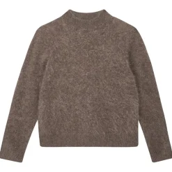 Jumper 1234 Brushed Turtle Neck Knit in Moose