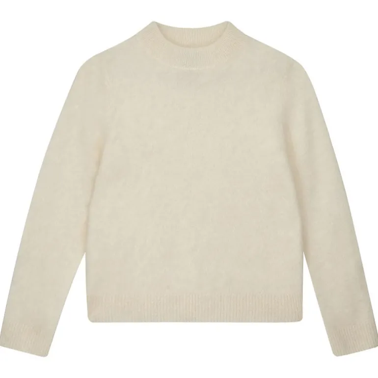Jumper 1234 Brushed Turtle Neck Knit in Cream