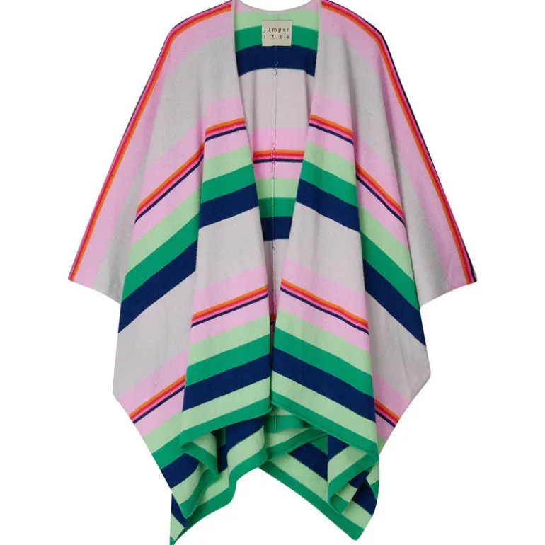 Jumper 1234 Cabana Stripe Wrap Cardigan in Multi