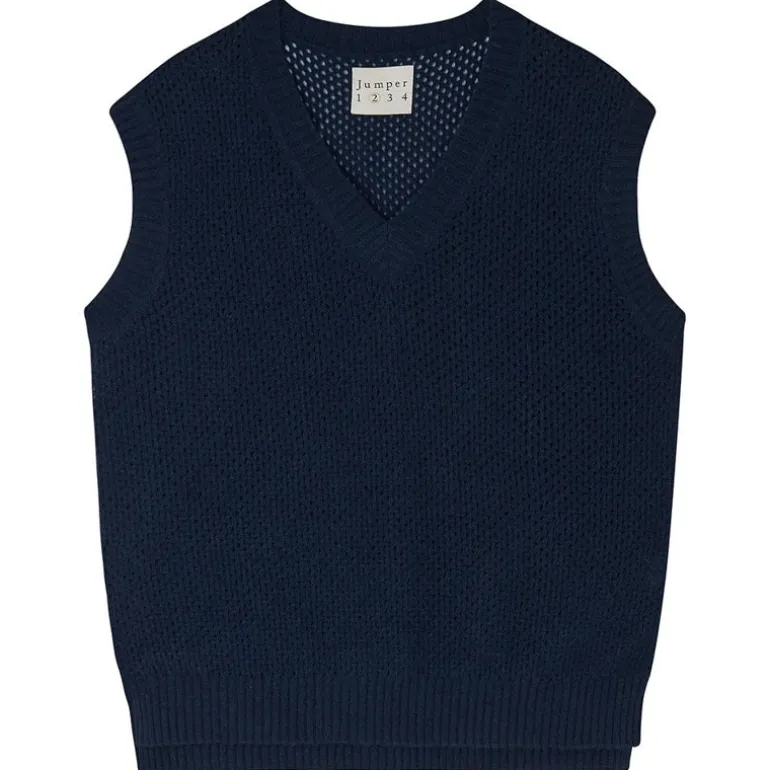 JUMPER1234 Holey Tank in Navy