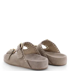 KENNEL & SCHMENGER Soda Sandals in Linen/Gold