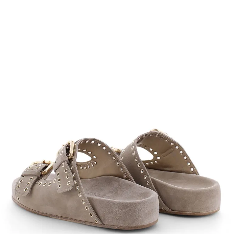 KENNEL & SCHMENGER Soda Sandals in Linen/Gold