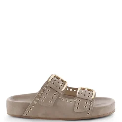 KENNEL & SCHMENGER Soda Sandals in Linen/Gold