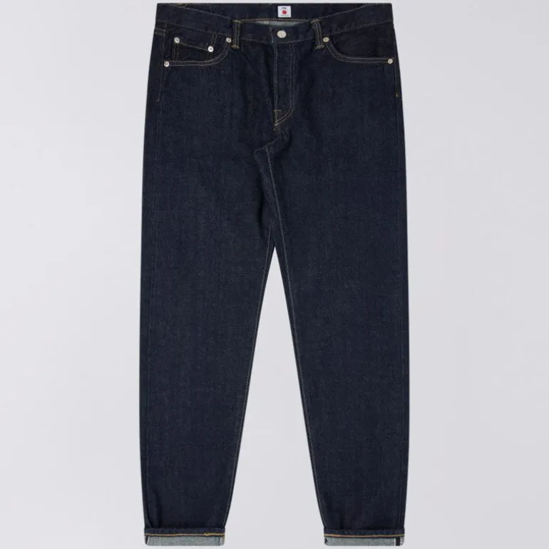 Kurabo Regular Tapered Jeans in Blue Rinsed | Collen and Clare