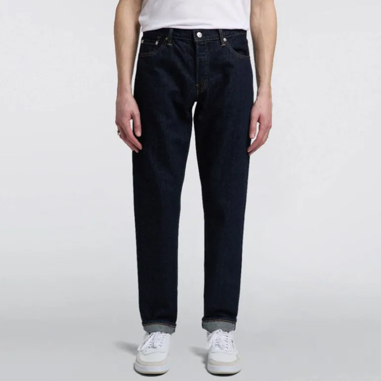 Kurabo Regular Tapered Jeans in Blue Rinsed | Collen and Clare