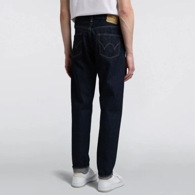 Kurabo Regular Tapered Jeans in Blue Rinsed | Collen and Clare