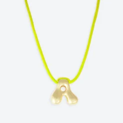 LA MOME BIJOU A Initial Joy Letter Necklace in Gold