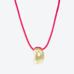 LA MOME BIJOU D Initial Joy Letter Necklace in Gold
