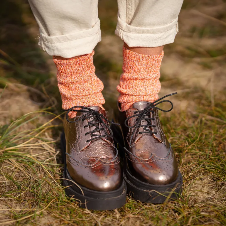 Ladies JoJo Yosemite Socks in Rust | Collen & Clare
