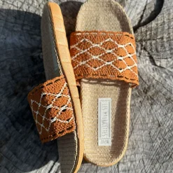 LES MAURICETTES Ariane Sandals in Tan