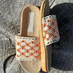 LES MAURICETTES Hermaline Sandals in Orange