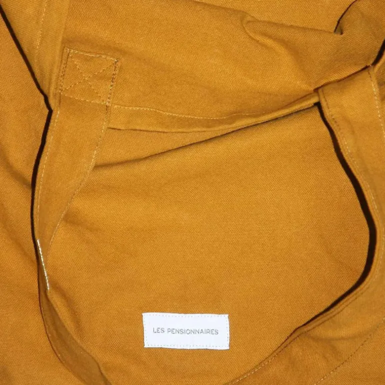 LES PENSIONNAIRES Organic Cotton Large Bag in Saffron Yellow