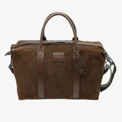 LOAKE Balmoral Polo Suede Weekend Bag in Brown