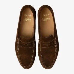 LOAKE Jefferson Suede Loafer in Brown