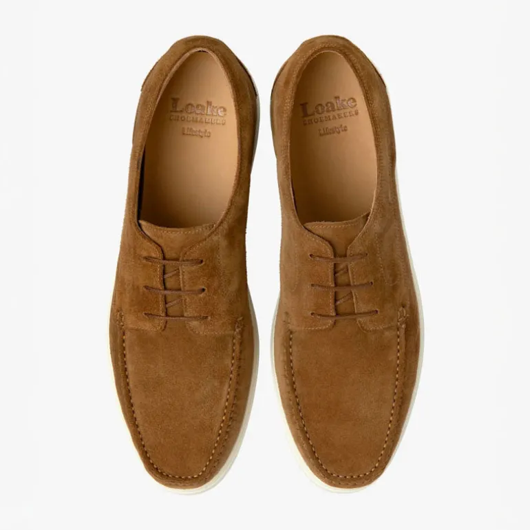 LOAKE Sardinia Shoe in Chestnut Suede