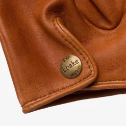 LOAKE Shackleton Gloves in Tan Soft Leather