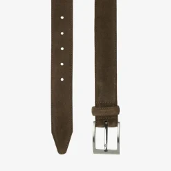 LOAKE William Suede Belt in Flint
