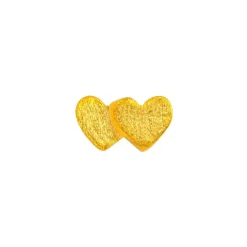 LULU COPENHAGEN Domino Hearts Earrings in Gold