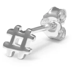 LULU Copenhagen Hashtag Earring 1 pcs in Silver