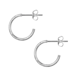LULU COPENHAGEN Small Non Hoop Earrings in Silver