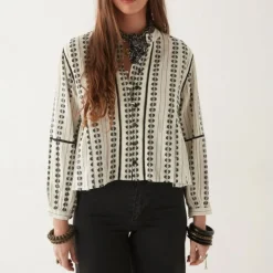 MAISON HOTEL Consuelito Blouse in Pearl Jam