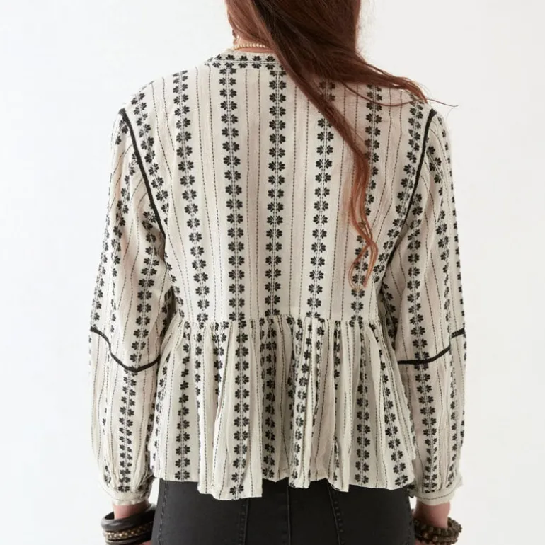 MAISON HOTEL Consuelito Blouse in Pearl Jam