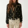MAISON HOTEL Dylan Blouse in Starry Night