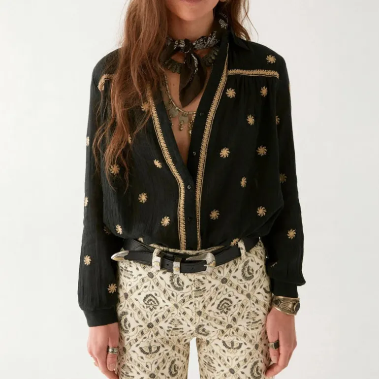 MAISON HOTEL Dylan Blouse in Starry Night