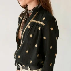 MAISON HOTEL Dylan Blouse in Starry Night