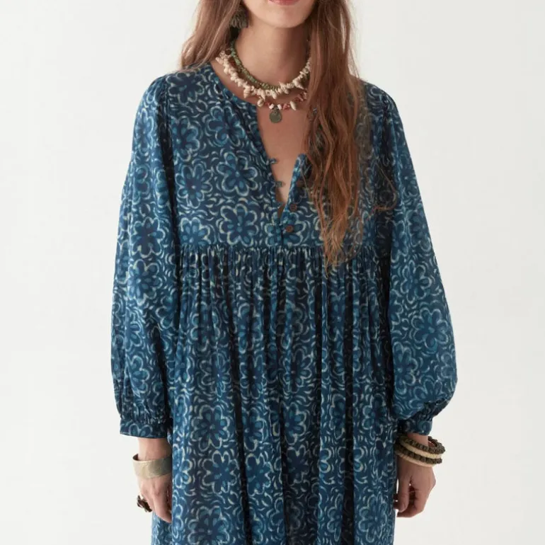 MAISON HOTEL Eileen Dress in Indigo Soul