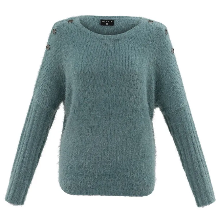 MARBLE Simple Sweater in Blue